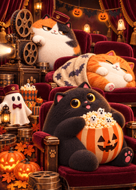 【でぶにゃんこ おばけ映画館】の商品表紙