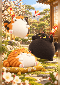 でぶにゃんこ 羽根つき日和の商品表紙