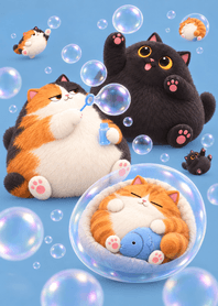 「でぶにゃんこ」 シャボン玉の商品表紙